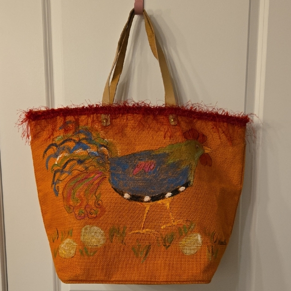 Source Unknown Handbags - Colorful Rooster Design Tote Bag